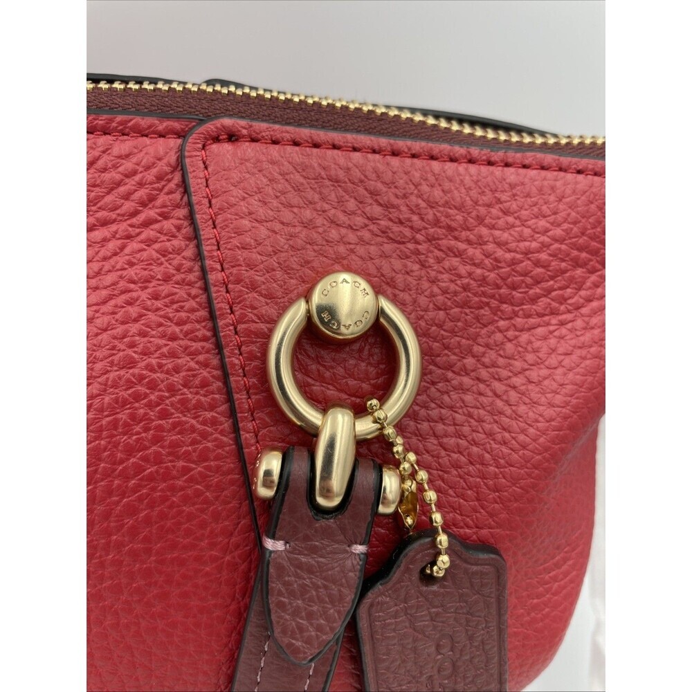 COACH Kacey Satchel In Colorblock - C6841 Red NEW - Picture 2 of 12